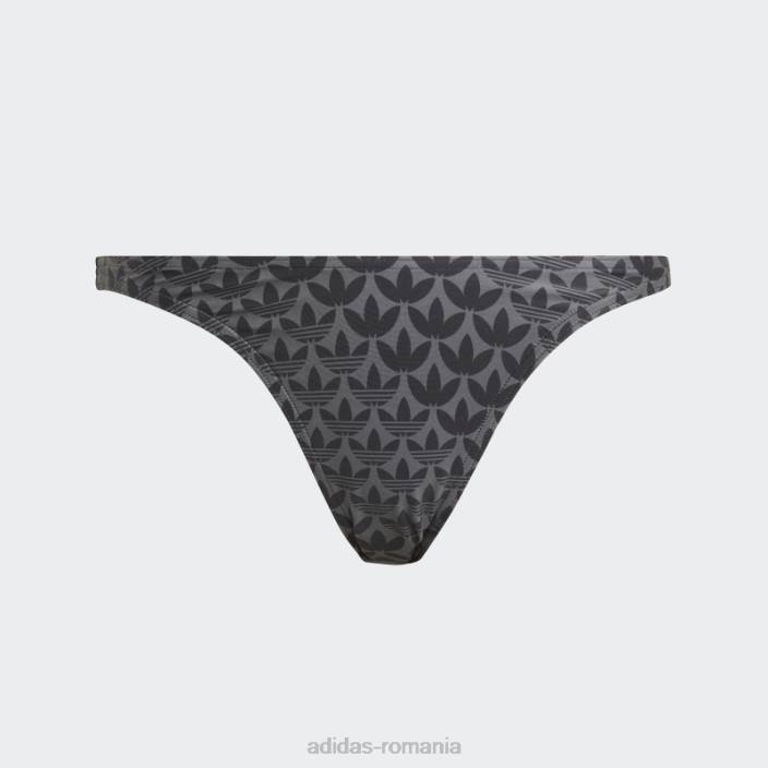 Adidas pantaloni de bikini negru originals monogram femei alb negru 2JBN17189
