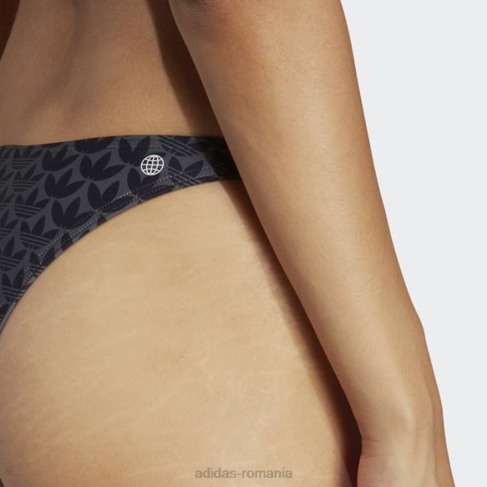 Adidas pantaloni de bikini negru originals monogram femei alb negru 2JBN17189