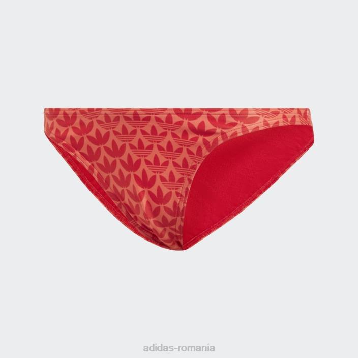 Adidas pantaloni de bikini originals monogram stacojiu femei stacojiu/alb 2JBN16892