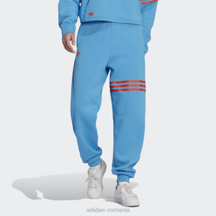 Adidas pantaloni de jogging adicolor neuclassics albastri femei albastru 2JBN3193