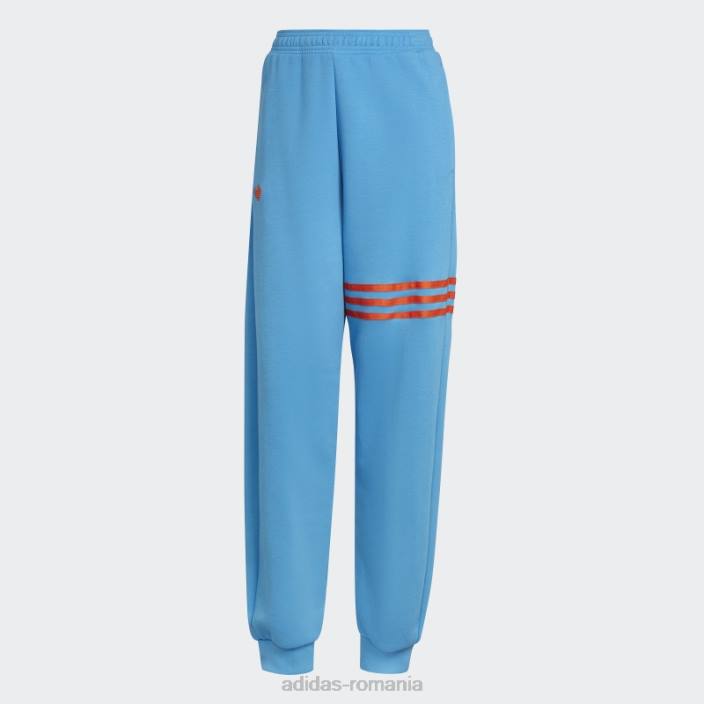 Adidas pantaloni de jogging adicolor neuclassics albastri femei albastru 2JBN3193