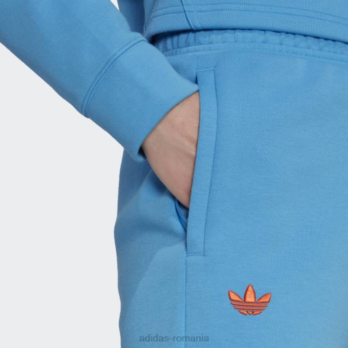 Adidas pantaloni de jogging adicolor neuclassics albastri femei albastru 2JBN3193