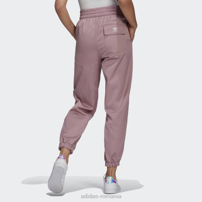 Adidas pantaloni de jogging cu manșetă la spate, mov adicolor clasici femei mov 2JBN10582