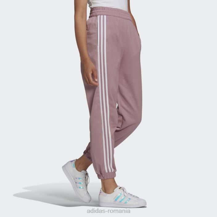 Adidas pantaloni de jogging cu manșetă la spate, mov adicolor clasici femei mov 2JBN10582