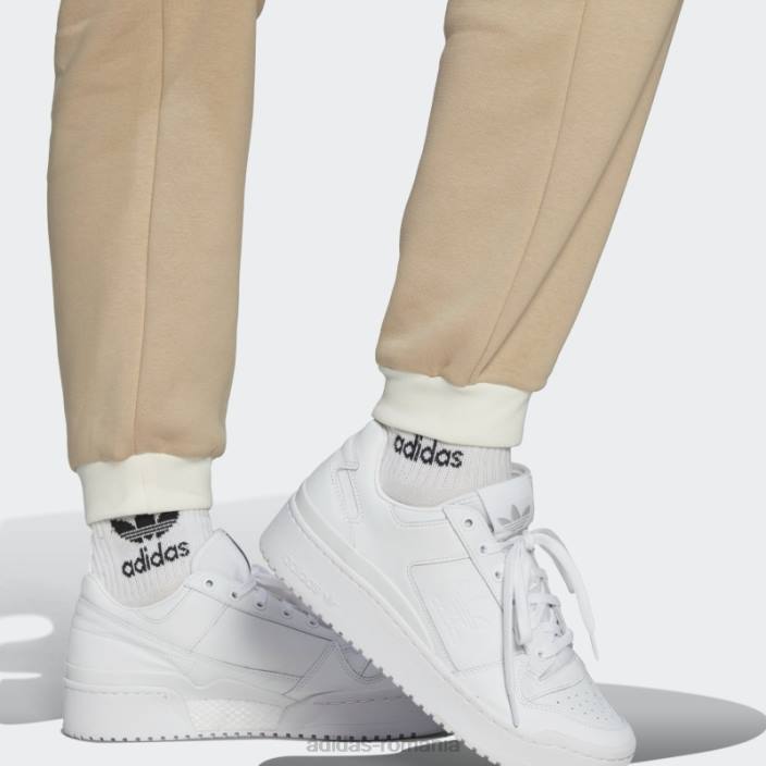 Adidas pantaloni de jogging cu manșete bej femei bej 2JBN10790