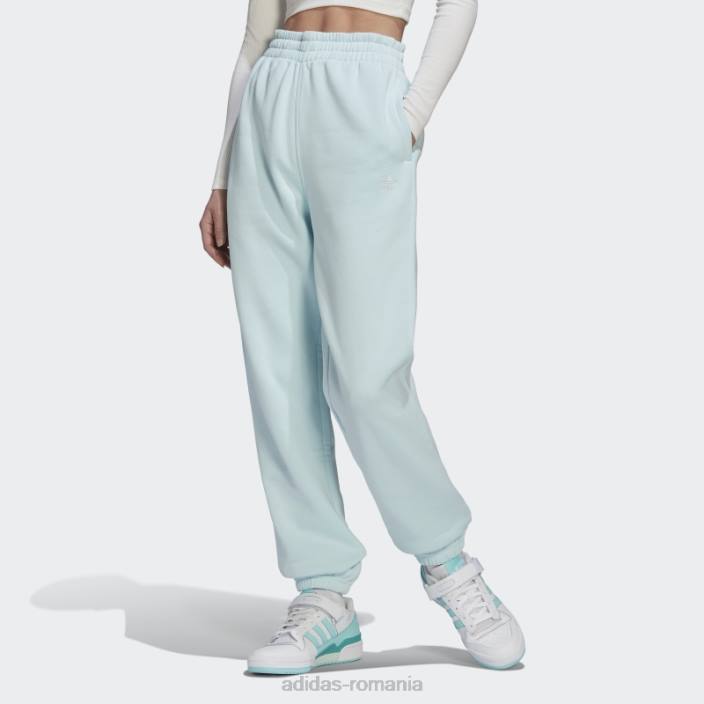 Adidas pantaloni de jogging din fleece adicolor blue essentials femei albastru 2JBN3131