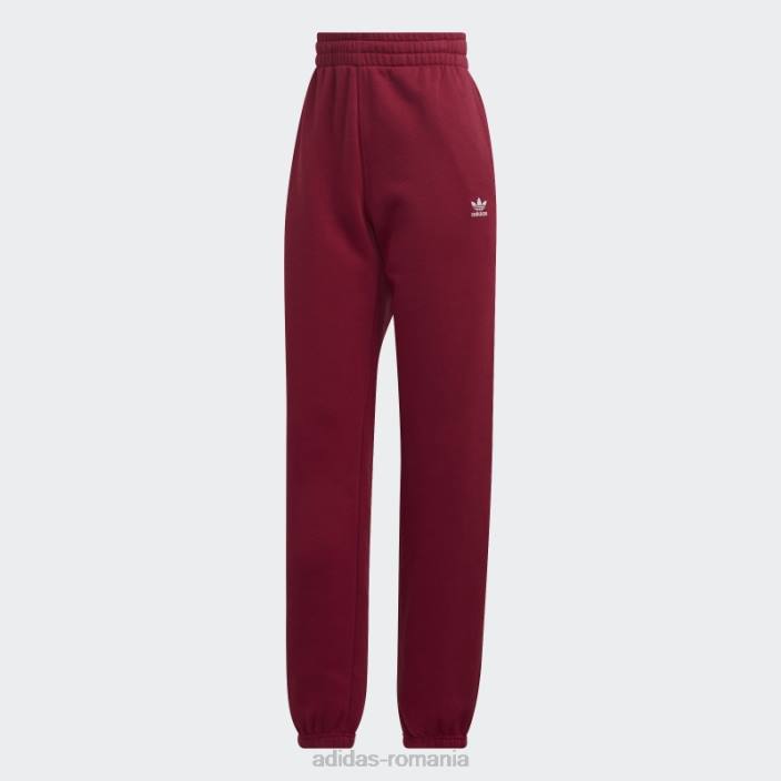 Adidas pantaloni de jogging din fleece adicolor essentials burgundy femei Burgundia 2JBN10267