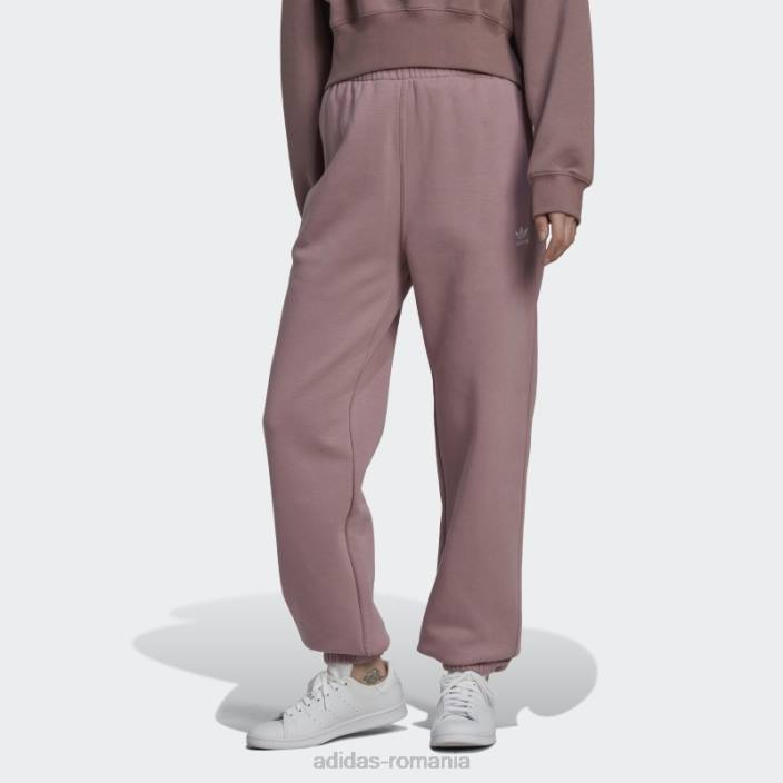 Adidas pantaloni de jogging din lână adicolor essentials violet femei Violet 2JBN10228