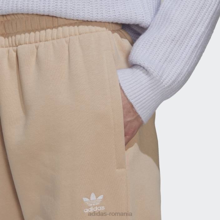 Adidas pantaloni de jogging fleece adicolor essentials bej femei bej 2JBN2786