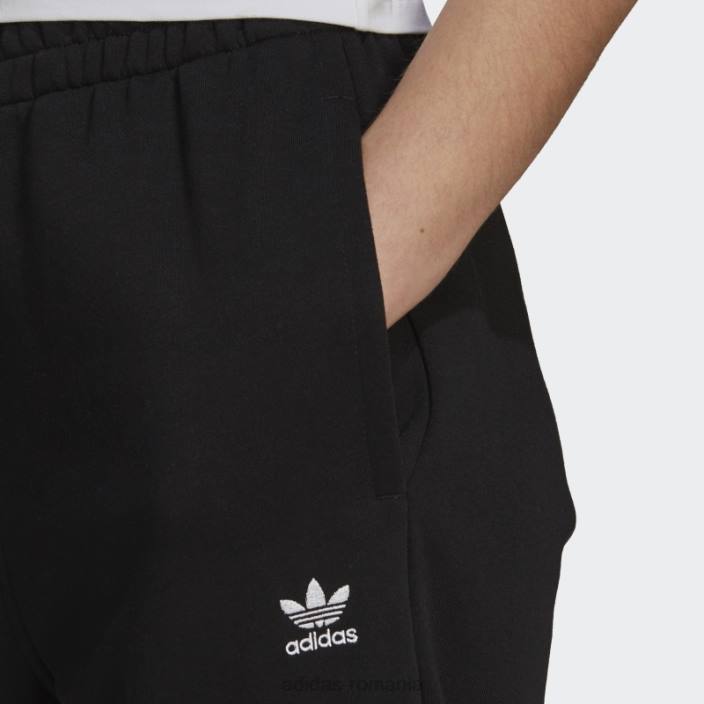 Adidas pantaloni de jogging fleece adicolor essentials negri femei negru 2JBN2816