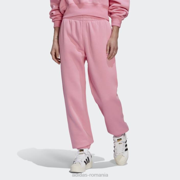 Adidas pantaloni de jogging fleece adicolor essentials roz femei roz 2JBN2971