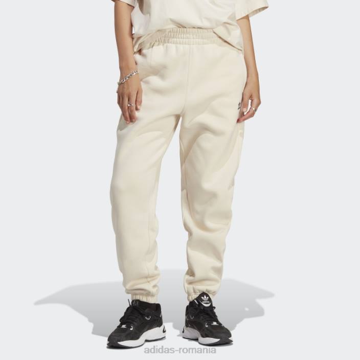 Adidas pantaloni de jogging fleece essentials albi adidas femei alb 2JBN16554