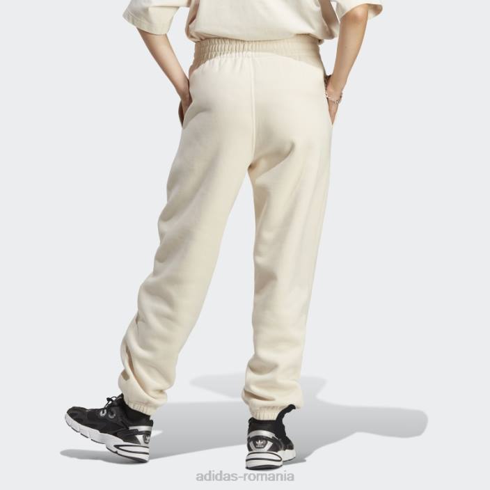 Adidas pantaloni de jogging fleece essentials albi adidas femei alb 2JBN16554