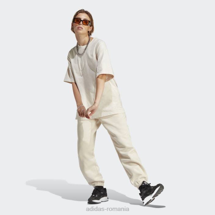 Adidas pantaloni de jogging fleece essentials albi adidas femei alb 2JBN16554