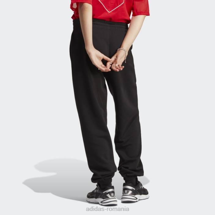 Adidas pantaloni de jogging fleece essentials negri femei negru 2JBN8852