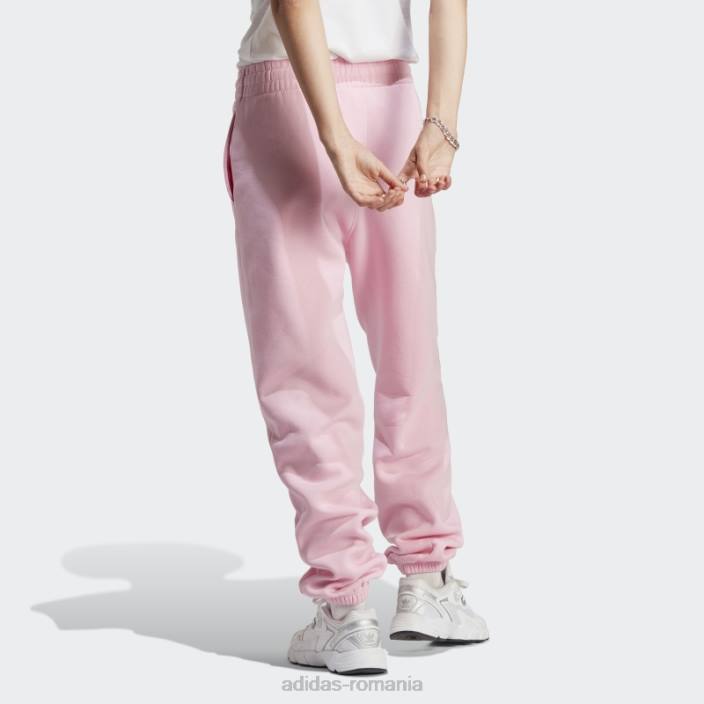 Adidas pantaloni de jogging fleece essentials, roz adevărat femei roz adevarat 2JBN16790