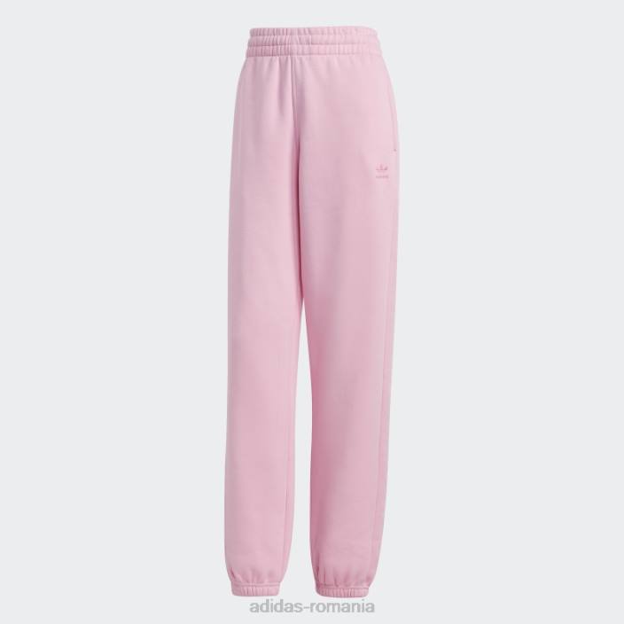 Adidas pantaloni de jogging fleece essentials, roz adevărat femei roz adevarat 2JBN16790