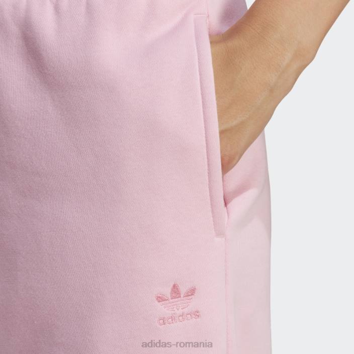Adidas pantaloni de jogging fleece essentials, roz adevărat femei roz adevarat 2JBN16790