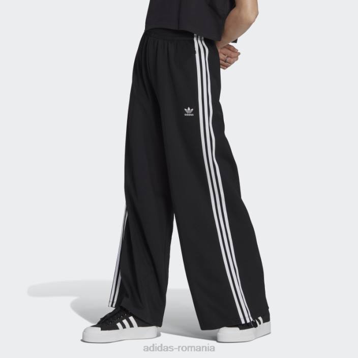 Adidas pantaloni de jogging negri adicolor classics cu picioare late adidas femei negru 2JBN17433