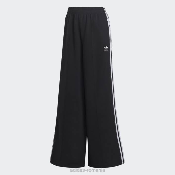 Adidas pantaloni de jogging negri adicolor classics cu picioare late adidas femei negru 2JBN17433