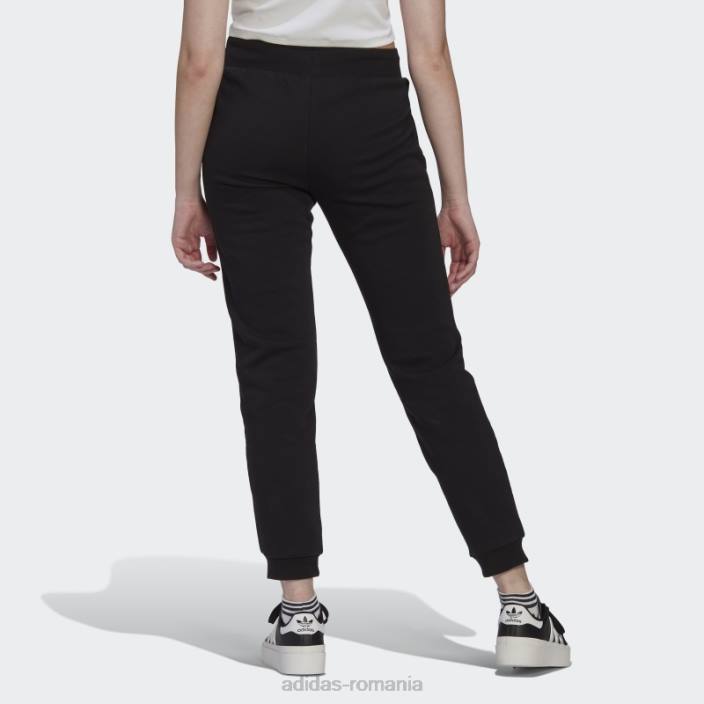 Adidas pantaloni de jogging negri adicolor essentials fleece subțiri femei negru 2JBN10306