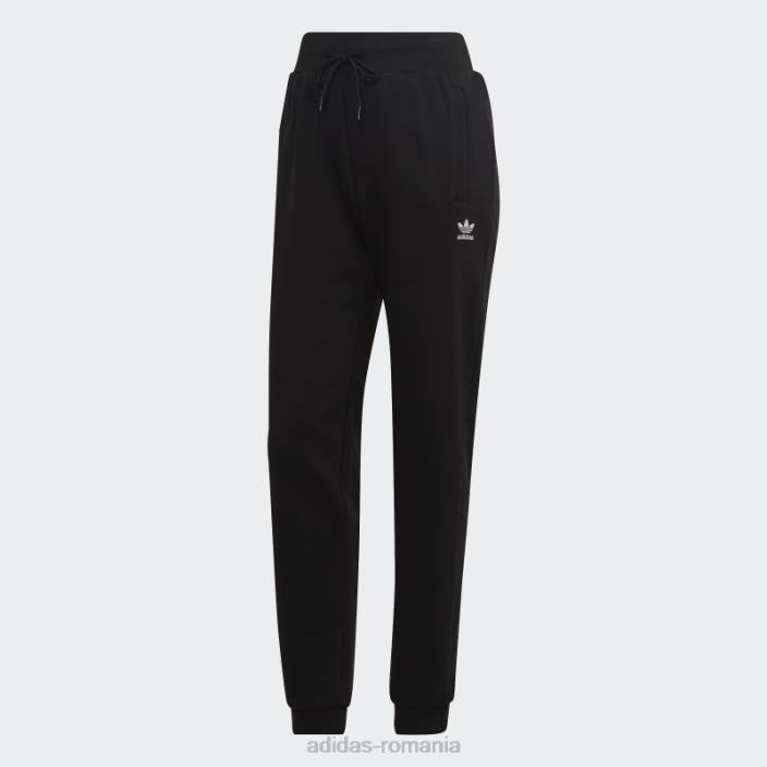 Adidas pantaloni de jogging negri adicolor essentials fleece subțiri femei negru 2JBN10306