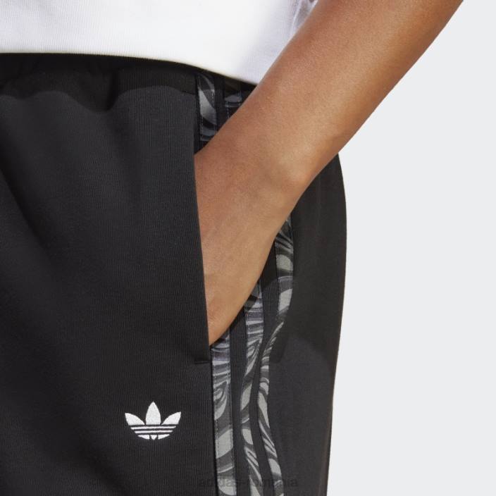 Adidas pantaloni de jogging negri cu imprimeu animal abstract adidas femei negru 2JBN16875