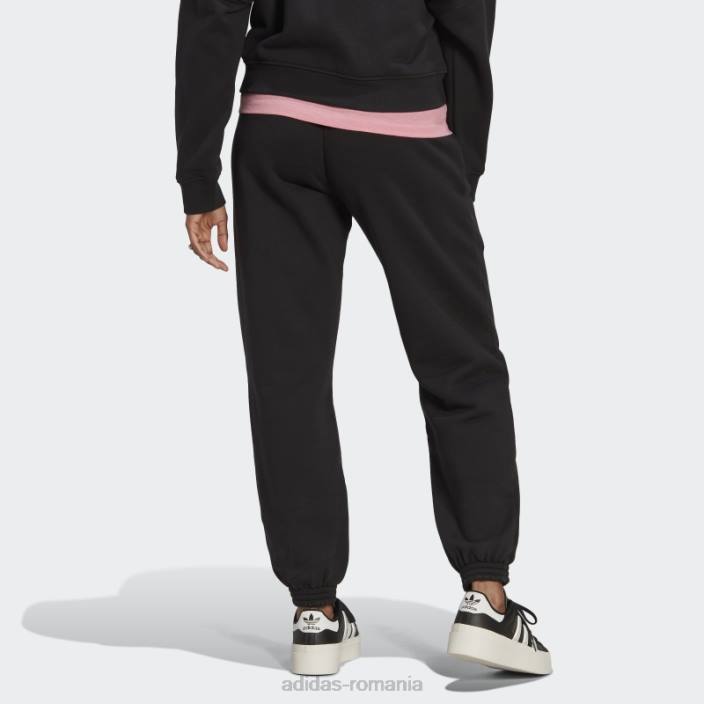 Adidas pantaloni de jogging negri cu manșete Disney femei negru 2JBN2813
