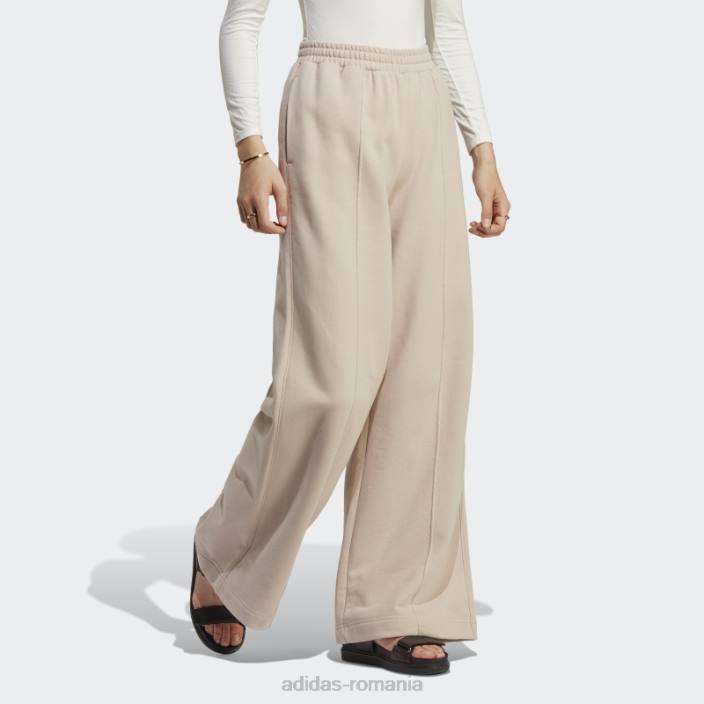 Adidas pantaloni de jogging pintuck premium essentials taupe femei taupe 2JBN16631