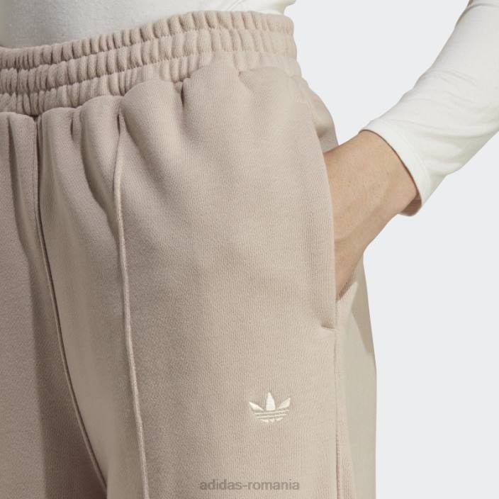 Adidas pantaloni de jogging pintuck premium essentials taupe femei taupe 2JBN16631
