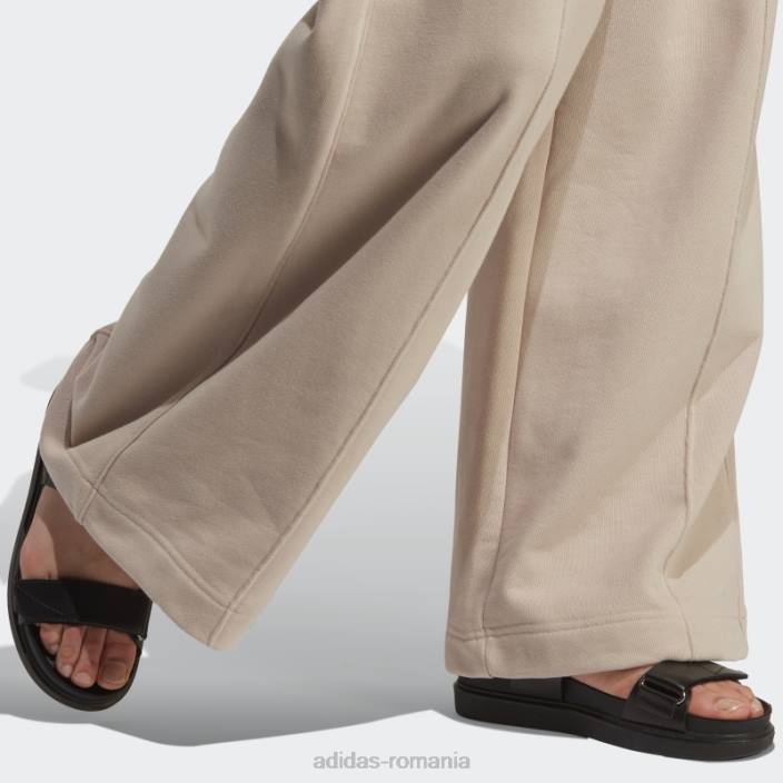 Adidas pantaloni de jogging pintuck premium essentials taupe femei taupe 2JBN16631