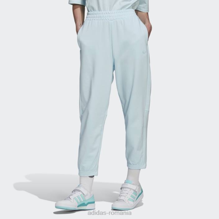 Adidas pantaloni de jogging relaxati adicolor contempo albastri femei albastru 2JBN3008
