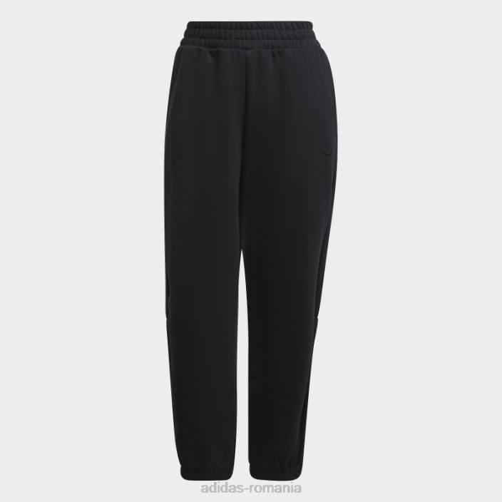 Adidas pantaloni de jogging relaxati adicolor contempo negri femei negru 2JBN10657