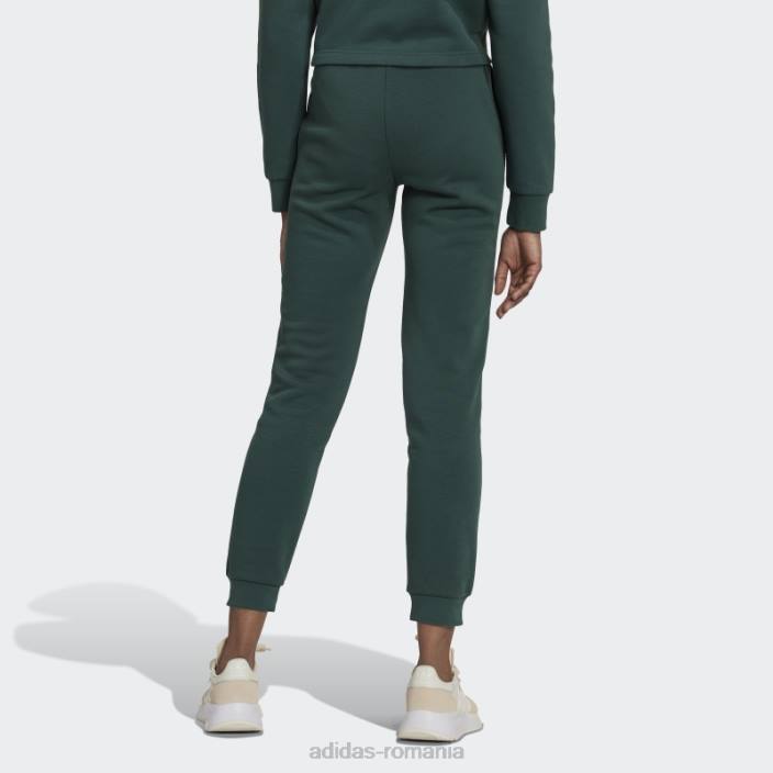 Adidas pantaloni de jogging subțiri din lână verde mineral adicolor essentials femei verde mineral 2JBN10421