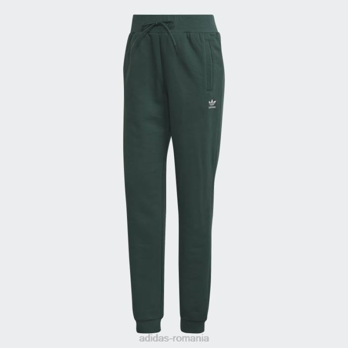 Adidas pantaloni de jogging subțiri din lână verde mineral adicolor essentials femei verde mineral 2JBN10421