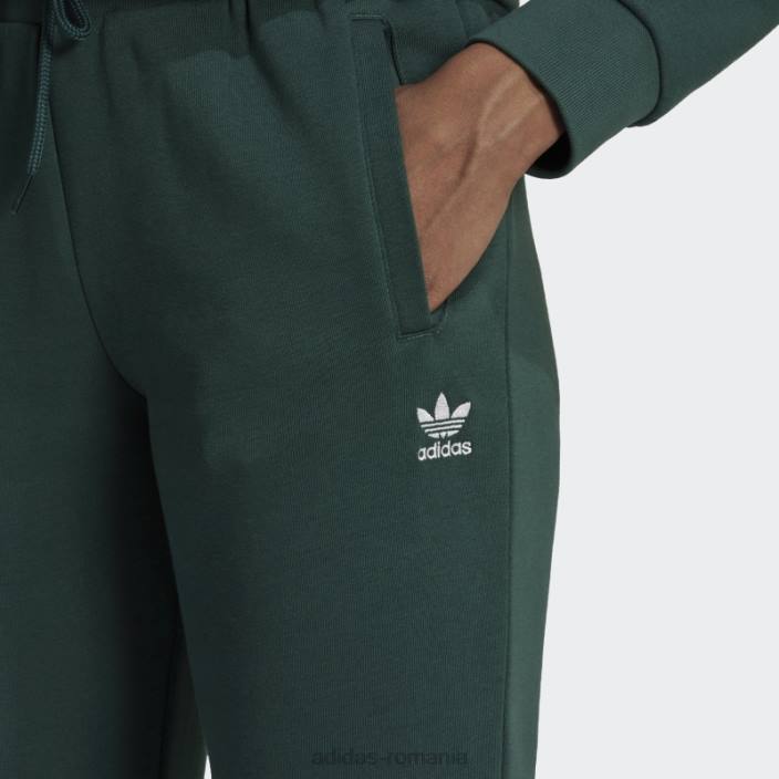 Adidas pantaloni de jogging subțiri din lână verde mineral adicolor essentials femei verde mineral 2JBN10421