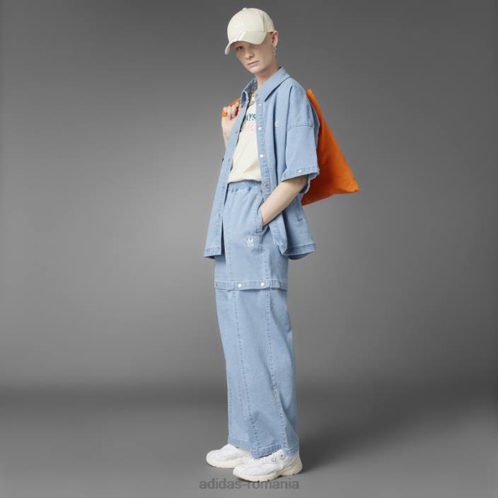 Adidas pantaloni de sport intotdeauna originali din denim spalati albastri dnm femei spălat albastru dnm 2JBN2839