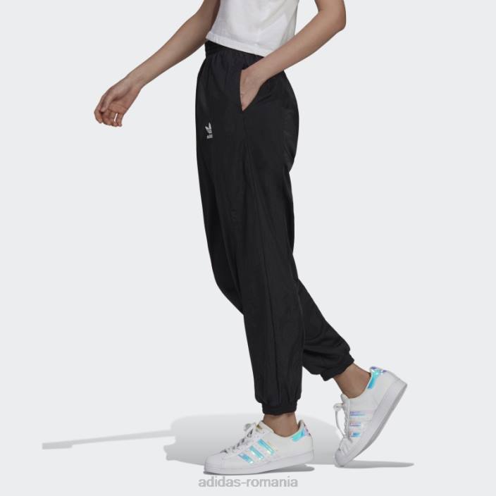 Adidas pantaloni de sport negri adicolor split trefoil femei negru 2JBN10595