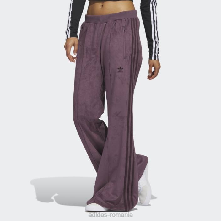 Adidas pantaloni de trening adicolor clasici din piele intoarsa adidas femei maro 2JBN17505