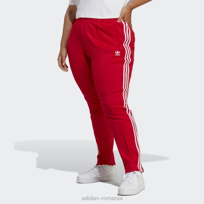 Adidas pantaloni de trening adicolor sst (plus size) stacojiu femei stacojiu 2JBN16663