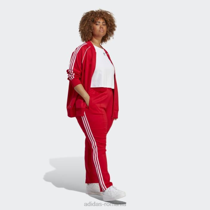 Adidas pantaloni de trening adicolor sst (plus size) stacojiu femei stacojiu 2JBN16663