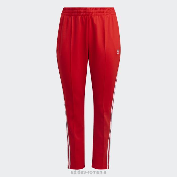 Adidas pantaloni de trening adicolor sst (plus size) stacojiu femei stacojiu 2JBN16663