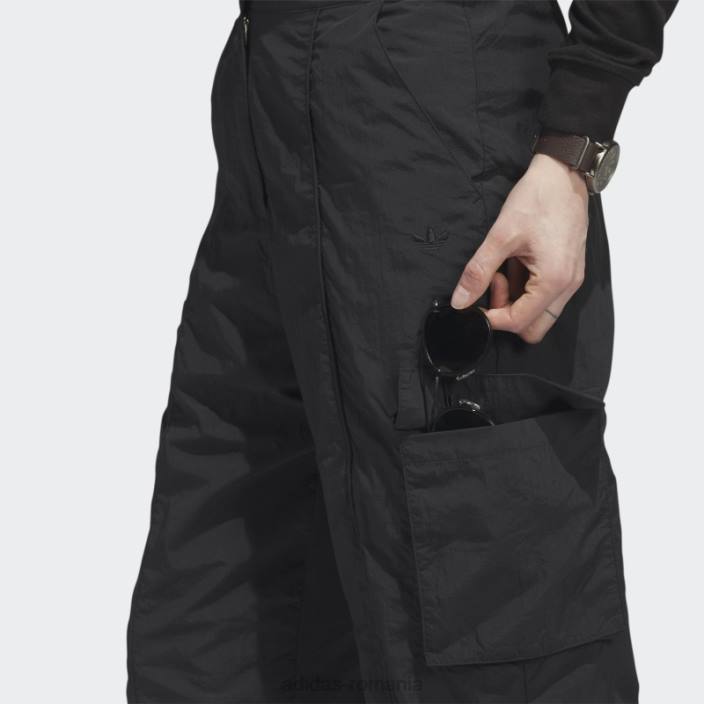 Adidas pantaloni de trening cargo din nailon premium essentials negru adidas femei negru 2JBN16590