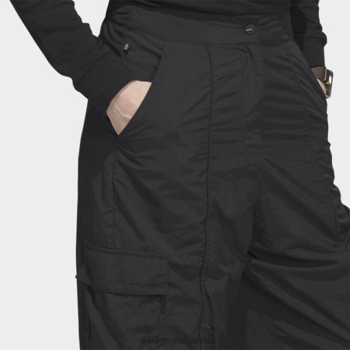 Adidas pantaloni de trening cargo din nailon premium essentials negru adidas femei negru 2JBN16590