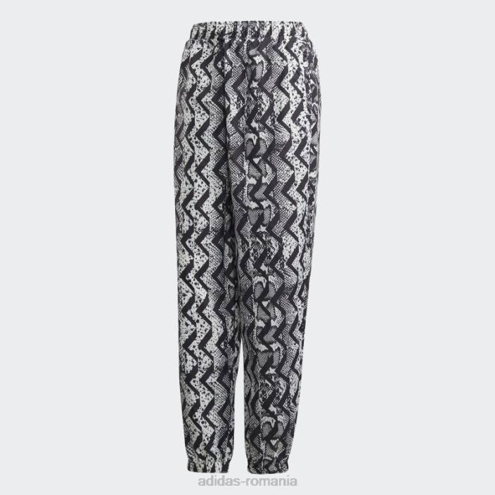 Adidas pantaloni de trening cu imprimeu peste tot negru adidas femei alb negru 2JBN17580