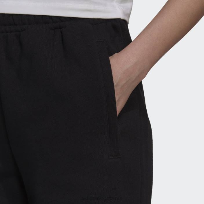 Adidas pantaloni de trening cu mansete, cu trifoil grafic negru adidas femei negru 2JBN3252