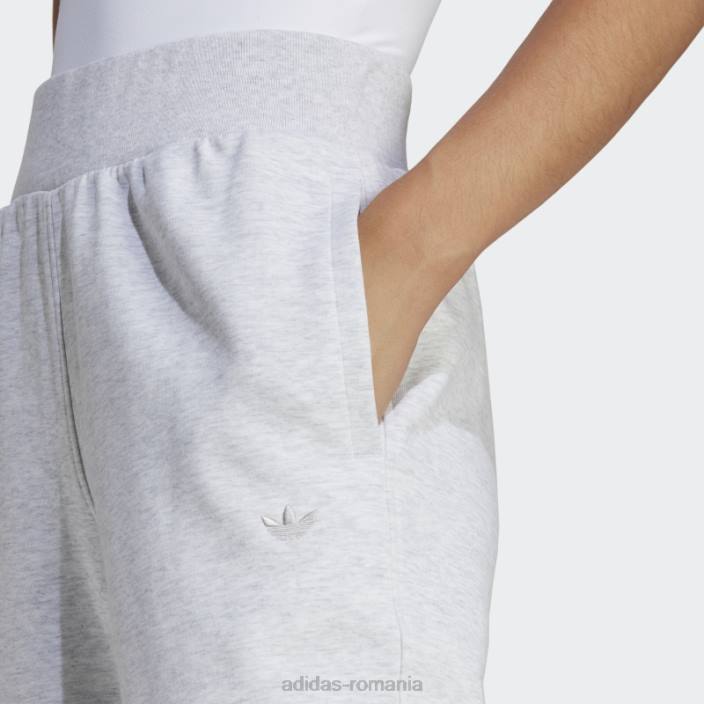 Adidas pantaloni de trening gri deschis heather premium essentials femei erica gri deschis 2JBN16397