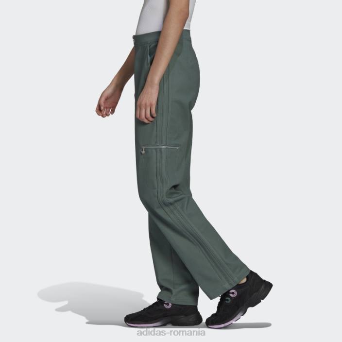 Adidas pantaloni din twill tech emerald femei smarald tehnologie 2JBN2888