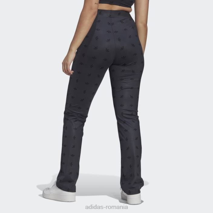 Adidas pantaloni elastici cu imprimeu gri noapte femei gri de noapte 2JBN10733
