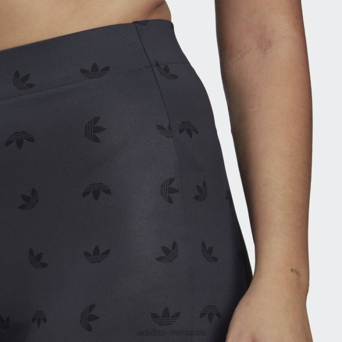 Adidas pantaloni elastici cu imprimeu gri noapte femei gri de noapte 2JBN10733